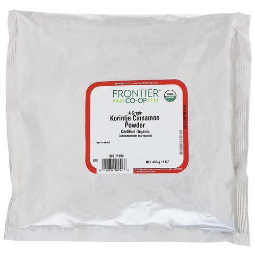 Frontier Natural Products, A Grade Korintje Cinnamon Powder, 16 oz (453 g) Review