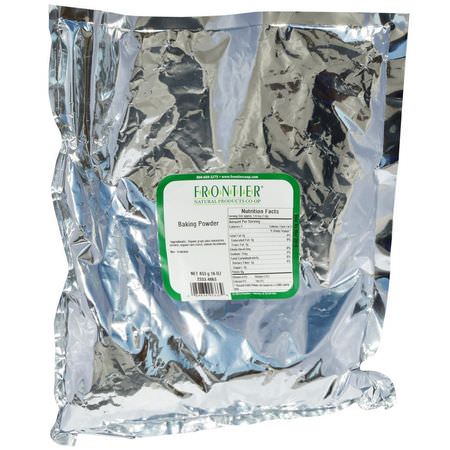 蘇打粉, 泡打粉: Frontier Natural Products, Baking Powder, 16 oz (453 g)