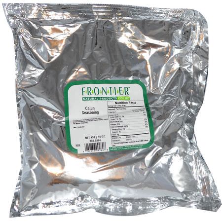 香料, 草藥: Frontier Natural Products, Cajun Seasoning, 16 oz (453 g)