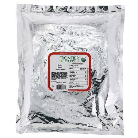 香料, 草藥: Frontier Natural Products, Certified Organic Herby Blend, 16 oz (453 g)