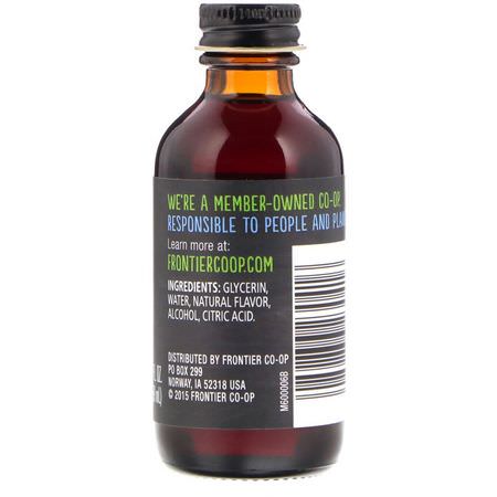 提取物, 調味料: Frontier Natural Products, Cherry Flavor, 2 fl oz (59 ml)