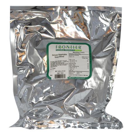 蔬菜湯, 湯: Frontier Natural Products, Deluxe Vegetable Soup Blend, 16 oz (453 g)