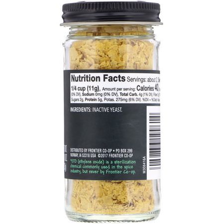 酵母, 超級食品: Frontier Natural Products, Nutritional Yeast Flakes, 0.81 oz (23 g)