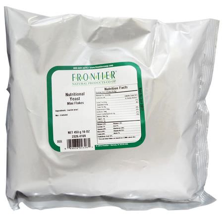 酵母, 超級食品: Frontier Natural Products, Nutritional Yeast, Mini Flakes, 16 oz (453 g)