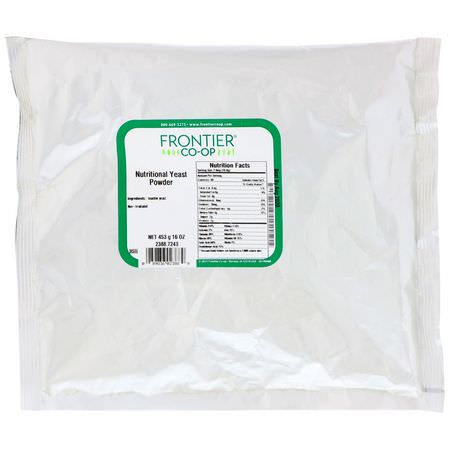 酵母, 超級食品: Frontier Natural Products, Nutritional Yeast Powder, 16 oz (453 g)
