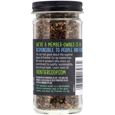 荳蔻, 香料: Frontier Natural Products, Organic Cardamom Seed, Whole, 2.68 oz (76 g)