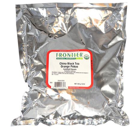 紅茶: Frontier Natural Products, Organic China Black Tea Orange Pekoe, 16 oz (453 g)