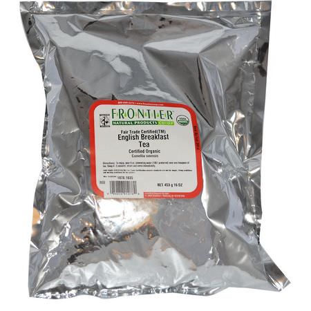 紅茶, 英式早餐茶: Frontier Natural Products, Organic English Breakfast Tea, 16 oz (453 g)