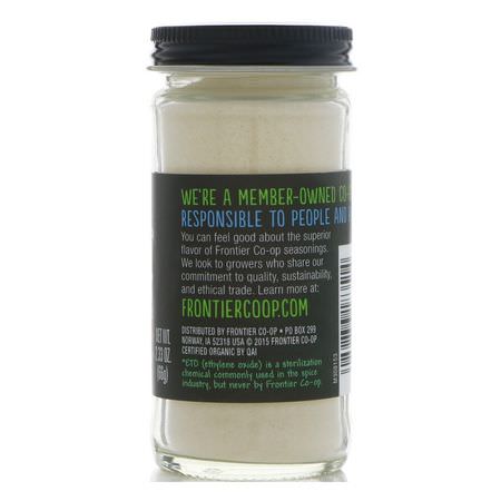 大蒜香料: Frontier Natural Products, Organic Garlic Powder, 2.33 oz (66 g)