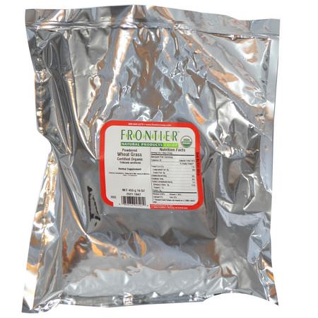 小麥草, 超級食品: Frontier Natural Products, Organic Powdered Wheat Grass, 16 oz (453 g)