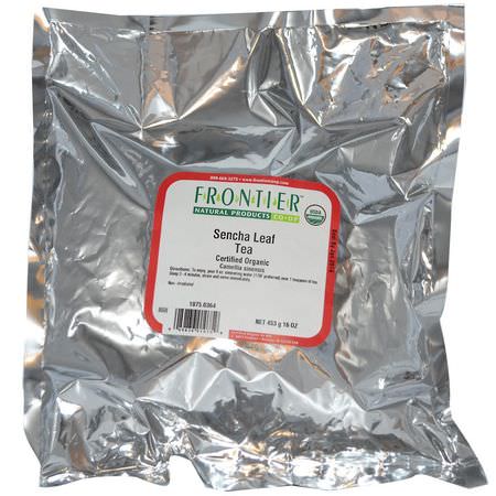 綠茶, 煎茶: Frontier Natural Products, Organic Sencha Leaf Tea, 16 oz (453 g)