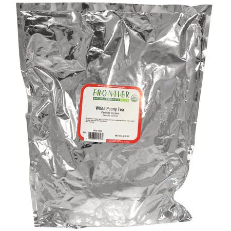 白茶: Frontier Natural Products, Organic White Peony Tea, 16 oz (453 g)