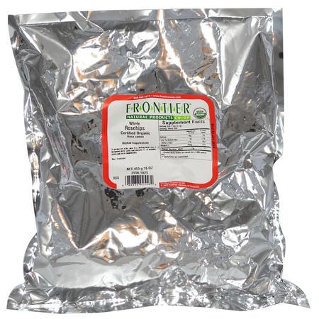 玫瑰果, 順勢療法: Frontier Natural Products, Organic Whole Rosehips, 16 oz (453 g)