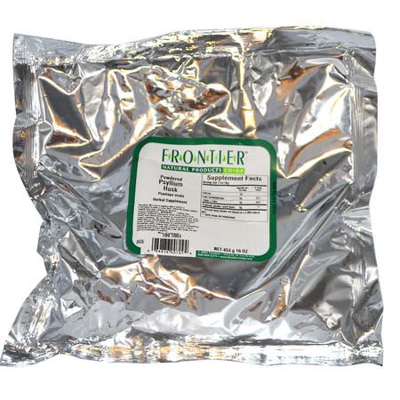 蚤草皮, 纖維: Frontier Natural Products, Powdered Psyllium Husk, 16 oz (453 g)