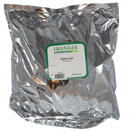 香料, 百里香: Frontier Natural Products, Thyme Leaf, 16 oz (453 g)
