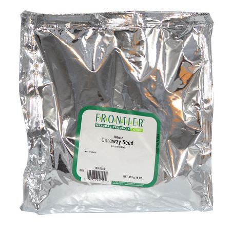 香料, 草藥: Frontier Natural Products, Whole Caraway Seed, 16 oz (453 g)