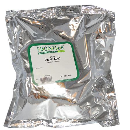 茴香香料: Frontier Natural Products, Whole Fennel Seed, 16 oz (453 g)