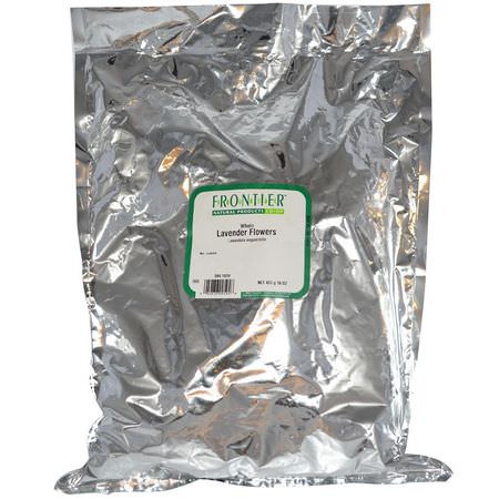 涼茶: Frontier Natural Products, Whole Lavender Flowers, 16 oz (453 g)