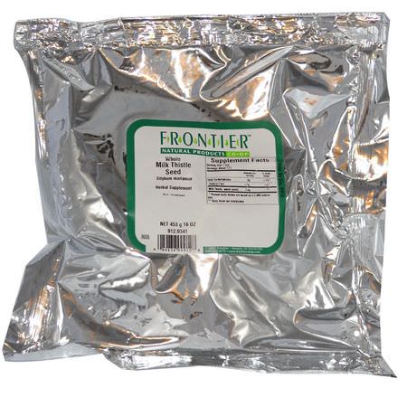 清潔, 排毒: Frontier Natural Products, Whole Milk Thistle Seed, 16 oz (453 g)