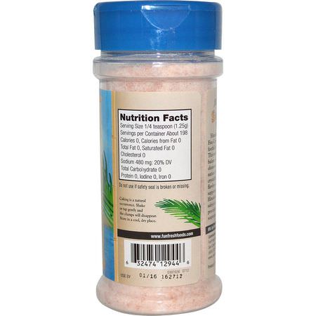 喜馬拉雅粉紅鹽: FunFresh Foods, Himalayan Pink Sea Salt, 8.75 oz (248 g)