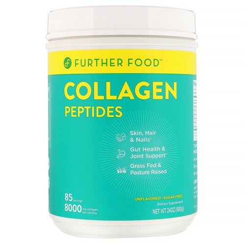 Further Food, Collagen Peptides, Pure Protein Powder, Unflavored, 24 oz (680 g) Review