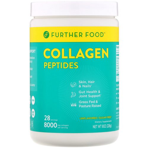 Further Food, Collagen Peptides, Pure Protein Powder, Unflavored, 8 oz (226 g) Review