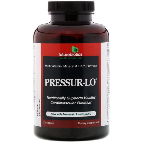 FutureBiotics, Pressur-Lo, Multi Vitamin, Mineral & Herb Formula, 270 Tablets Review