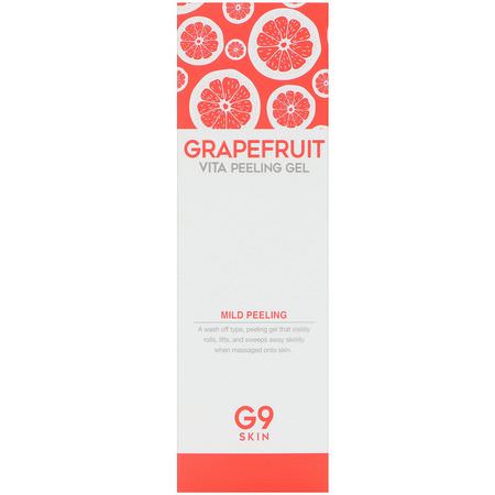 K美容潔面乳, 磨砂膏: G9skin, Grapefruit Vita Peeling Gel, 150 ml