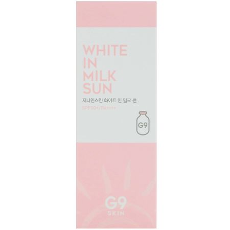 面部防曬霜: G9skin, White In Milk Sun, SPF 50+ PA++++, 40 g