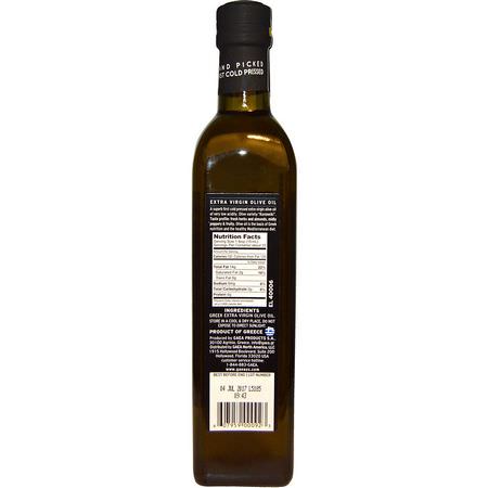橄欖油, 醋: Gaea, Greek, Extra Virgin Olive Oil, 17 fl oz (500 ml)