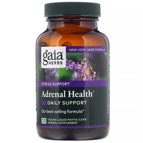 Gaia Herbs, Adrenal Health, Daily Support, 120 Vegan Liquid Phyto-Caps Review