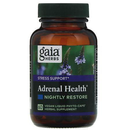 Gaia Herbs Adrenal Stress Formulas - 壓力, 腎上腺, 補劑
