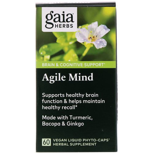 Gaia Herbs, Agile Mind, 60 Vegan Liquid Phyto-Caps Review