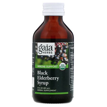 Gaia Herbs Elderberry Sambucus Cold Cough Flu - 流感, 咳嗽, 感冒, 補品