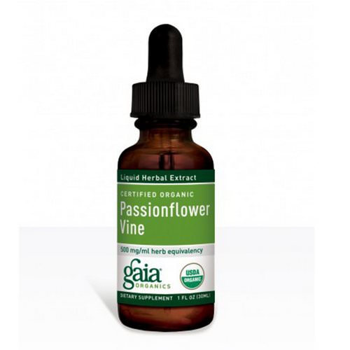 Gaia Herbs, Certified Organic Passionflower Vine, 1 fl oz (30 ml) Review