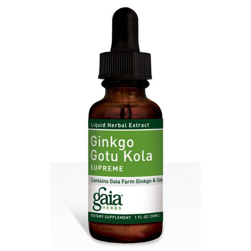 Gaia Herbs, Ginkgo Gotu Kola Supreme, 1 fl oz (30 ml) Review