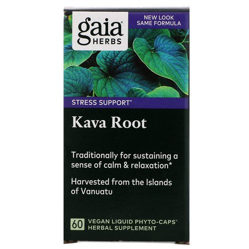 Gaia Herbs, Kava Root, 60 Vegan Liquid Phyto-Caps Review