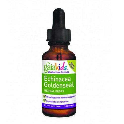 Gaia Herbs, Kids, Echinacea Goldenseal Herbal Drops, Alcohol-Free Formula, 1 fl oz (30 ml) Review