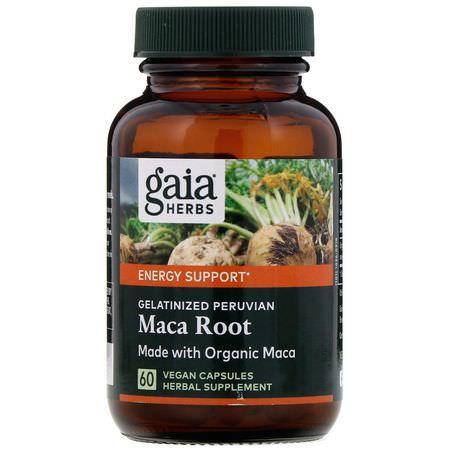 Gaia Herbs Maca - 瑪咖, 順勢療法, 草藥