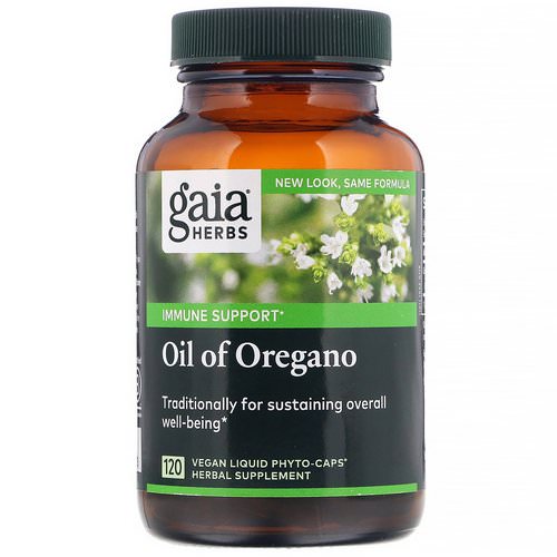 Gaia Herbs, Oil of Oregano, 120 Vegan Liquid Phyto-Caps Review