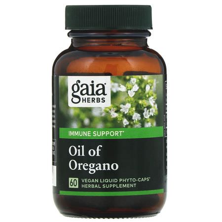 Gaia Herbs Oregano Oil Supplements Cold Cough Flu - 流感, 咳嗽, 感冒, 補品