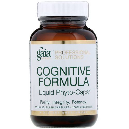 Gaia Herbs Professional Solutions, Cognitive Formula, 60 Liquid-Filled Capsules Review