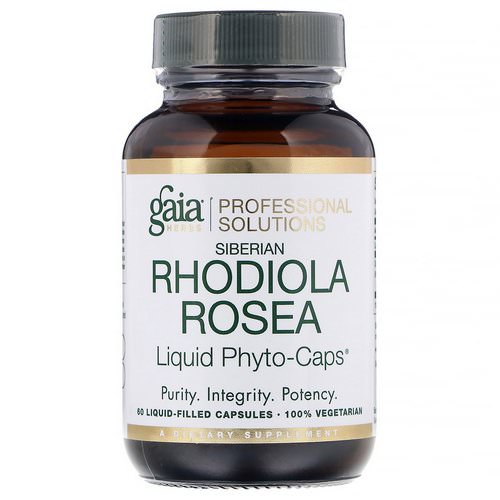 Gaia Herbs Professional Solutions, Rhodiola Rosea, 60 Liquid-Filled Capsules Review