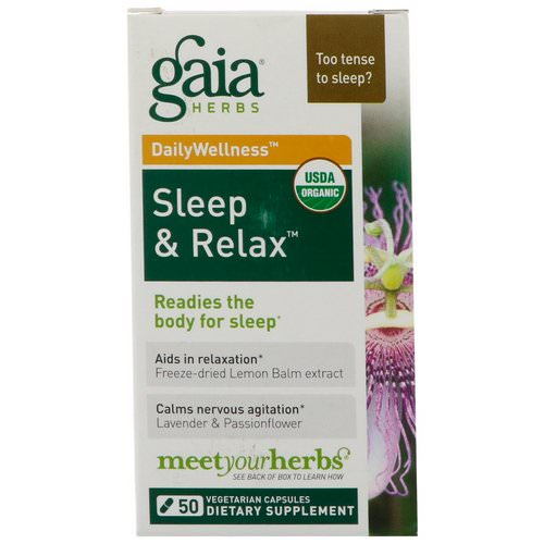 Gaia Herbs, RapidRelief, Sleep & Relax, 50 Capsules Review