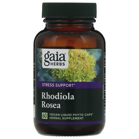 Gaia Herbs Rhodiola - Rhodiola, 順勢療法, 草藥