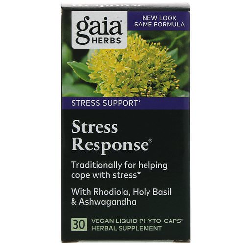 Gaia Herbs, Stress Response, 30 Vegan Liquid Phyto-Caps Review