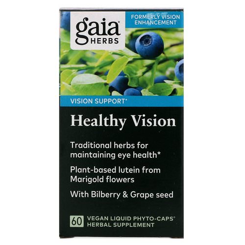 Gaia Herbs, Healthy Vision, 60 Vegan Liquid Phyto-Caps Review