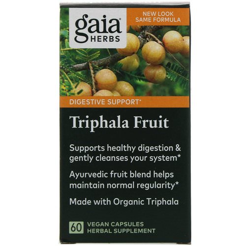 Gaia Herbs, Triphala Fruit, 60 Vegan Capsules Review