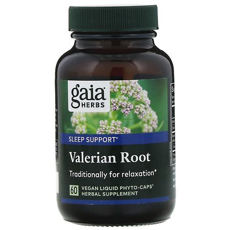 Gaia Herbs Valerian - 纈草, 順勢療法, 草藥