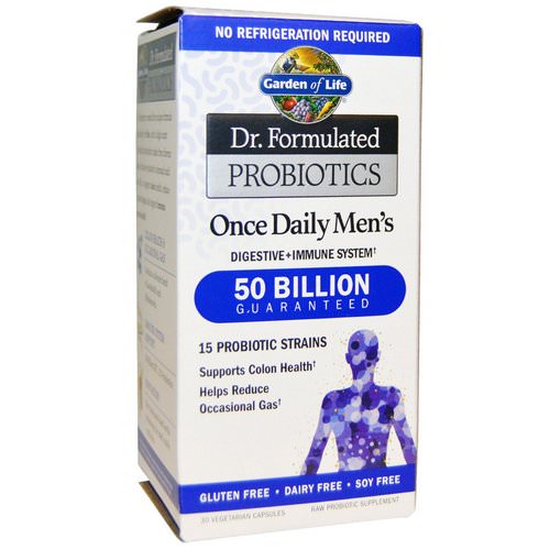 Garden of Life, Dr. Formulated Probiotics, Once Daily's Men's, 30 Veggie Caps Review